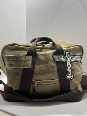 BOEING CANVAS TOTEM FLIGHT BAG RETRO VINTAGE